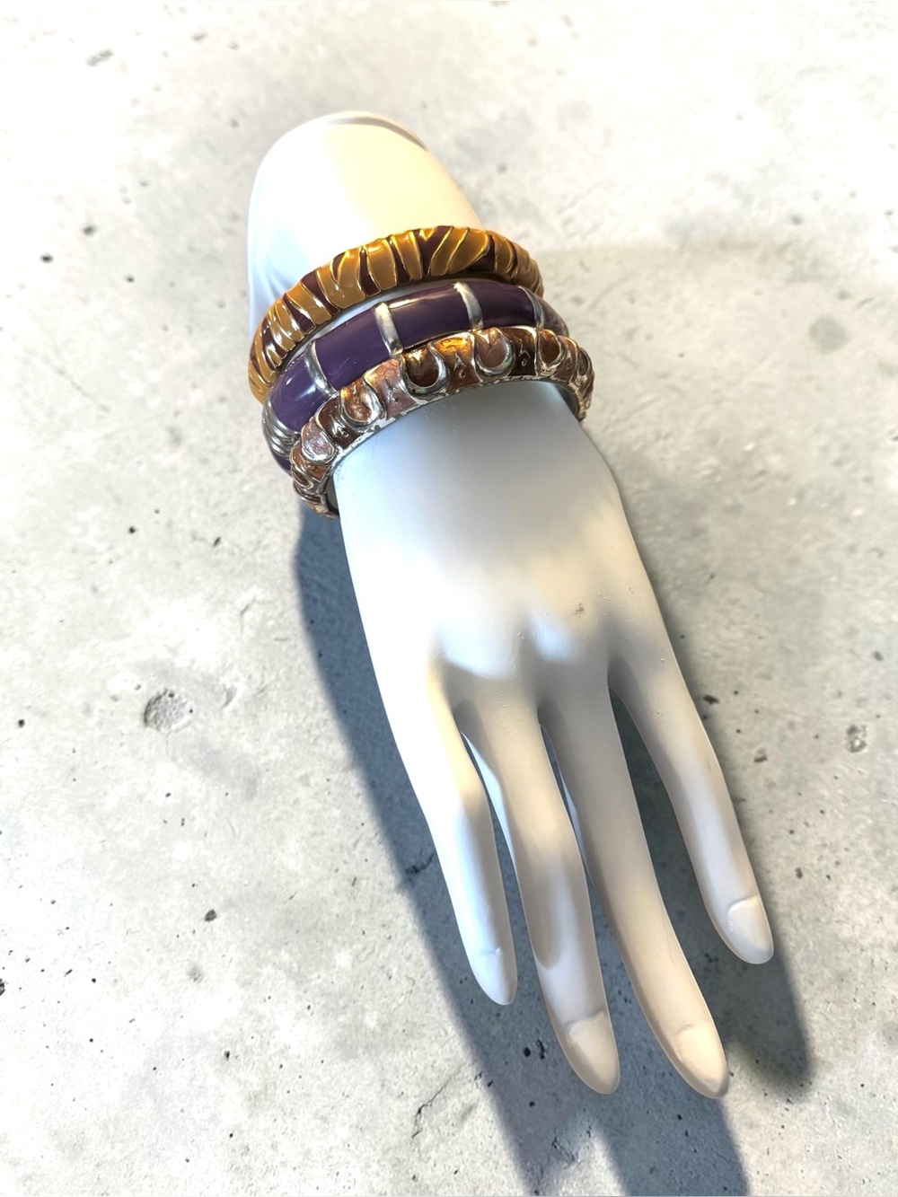 Multi-Stacked Bangle Bracelet Set - Picture 4 of 4